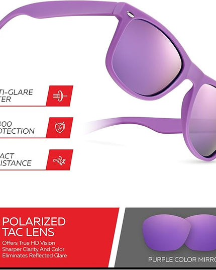 Retro Rewind Polarized Sunglasses for Men and Women - UV Protection Classic Sun Glasses