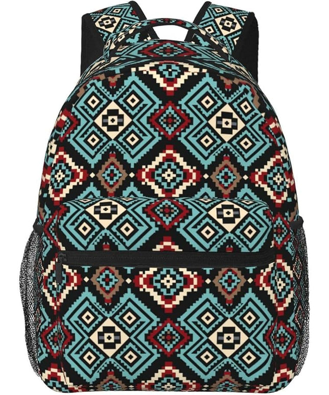 Native American Backpack for Men Women,Casual Travel Hiking Camping Backpacks Lightweight Bookbag