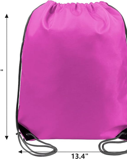 BeeGreen Drawstring Backpack Bags 20,30,50 Packs Reflective String Bags for Gym Sport Trip Cinch Sack DIY for Women Men