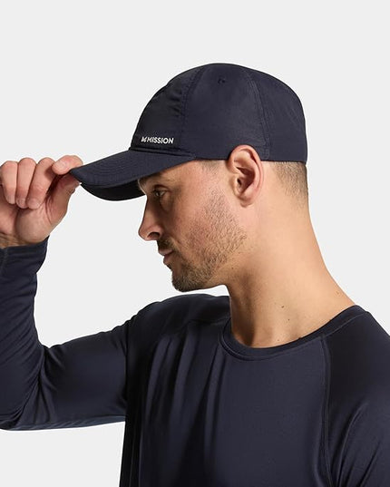 MISSION Cooling UPF Performance Hat - Unisex One Size Cap for Workouts, Golf & Running - Sweat & Water Activated Technology