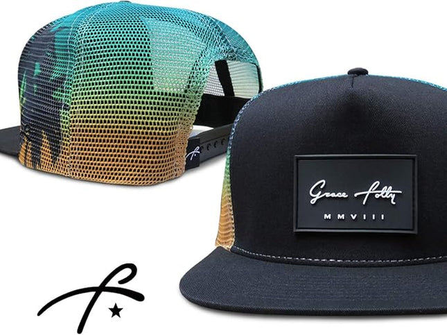 Grace Folly Trucker Hat for Men & Women. Snapback Mesh Caps