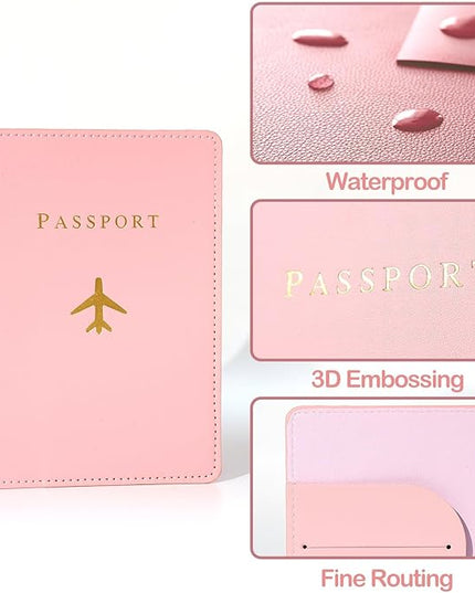 Sizobi Leather Passport Holder Covers Case, Passport Holder for Travel Women, International Travel Must Haves Travel Accessories for Women Men, Cruise Ship Essentials, Passport Book Travel Gifts