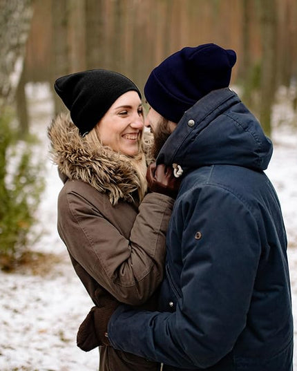 ZOORON 1&2 Pack Beanie for Men Women Slouchy Beanie Hats Winter Knit Caps Soft Ski Hat Unisex