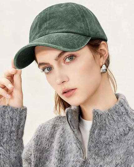 YeeHeen Ponytail Baseball Cap for Women High Messy Bun Caps Washed Cotton Hats