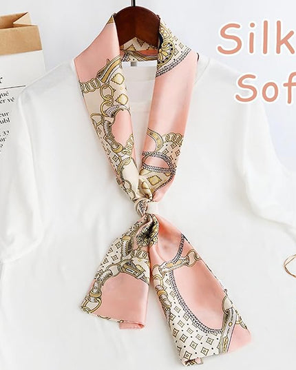 Dailyacc Hair Scarf for Women Fashion Silky Satin Headscarf Wrap Breathable Lightweight Neck Scarves For Handbag