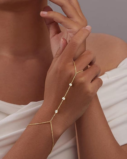 Gold Bracelets Set for Women Stack, Dainty Thick Bracelets Stack for Women Trendy, Simple Thin Gold Plated Cuff Stackable Bracelets With Beaded Cuban Paperclip Snake Rope Bangle Hand Chain Jewelry Gifts for Women Non Tainish