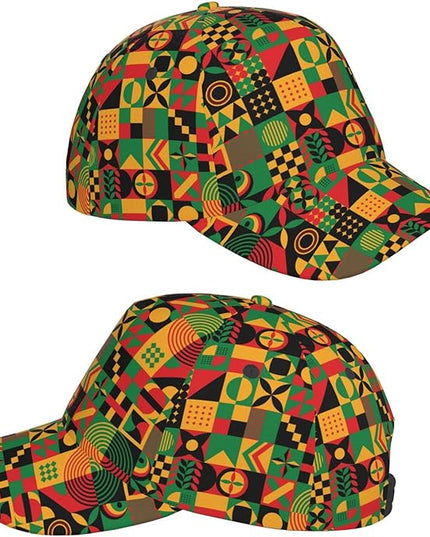 African Ethnic Tribal Style Baseball Cap for Men Women, Fashion Adjustable African Hat Casual Trucker Hats Sun Caps