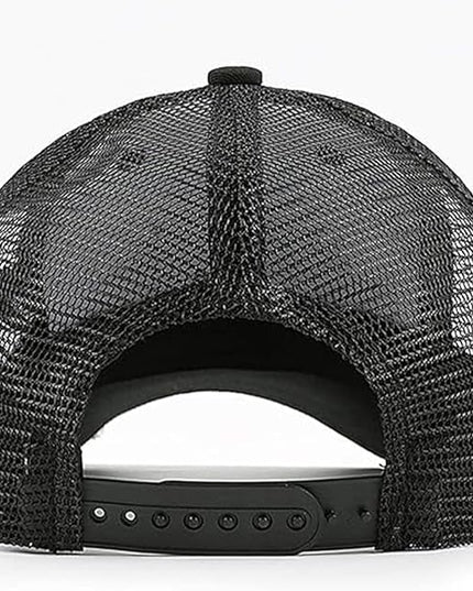 Animal Trucker Hats Leather Pattern Adjustable Snapback Mesh Animal Baseball Cap for Men