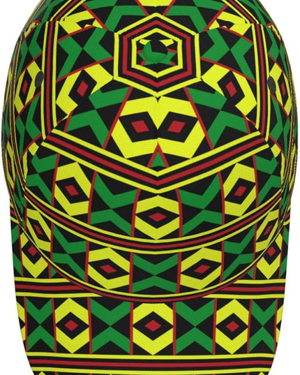 African Ethnic Tribal Style Baseball Cap for Men Women, Fashion Adjustable African Hat Casual Trucker Hats Sun Caps