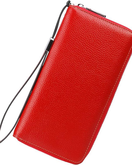 Lavemi Small Compact Women Wallet RFID Blocking Genuine Leather Bifold Purse with ID Windows