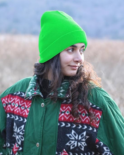 ZOORON 1&2 Pack Beanie for Men Women Slouchy Beanie Hats Winter Knit Caps Soft Ski Hat Unisex
