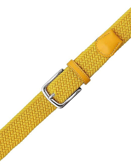 Falari Men Women Multicolored Elastic Stretch Braided Belt Canvas Fabric Woven No Holes Belt