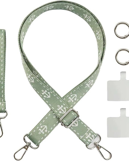 Adjustable 1" Width Phone Crossbody Lanyard and Wristlet Strap - Gift For The Lover In Your Life