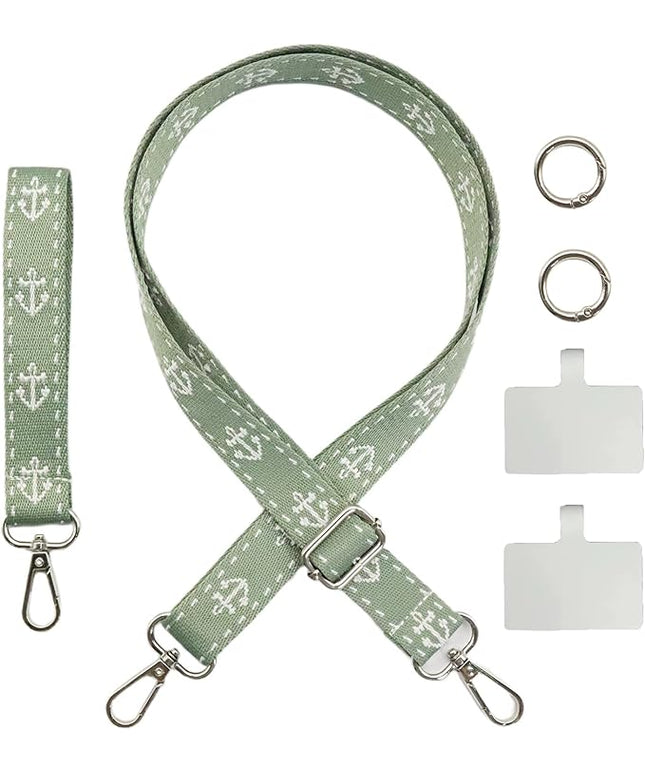 Adjustable 1" Width Phone Crossbody Lanyard and Wristlet Strap - Gift For The Lover In Your Life