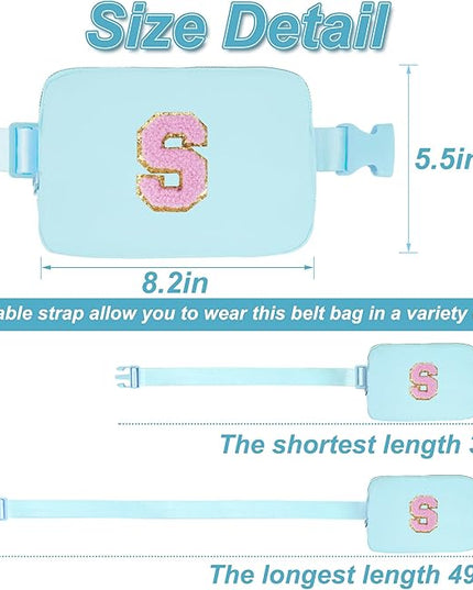 Uygafly Birthday Gifts for 6 7 8 9 10 11 12 13 Year Old Girls,Belt Bag for Women Girls Fanny Pack Crossbody Bags for Kids,Fashion Waist Packs Cute Teen Trendy Stuff Travel Essentials | Blue,S
