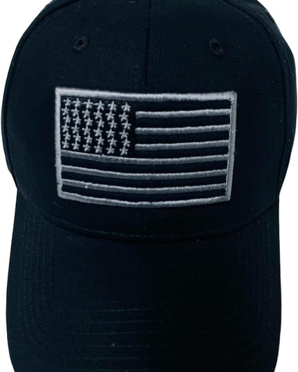 Roytrense Embroidered American Flag Unisex Baseball Cap (100% Cotton)