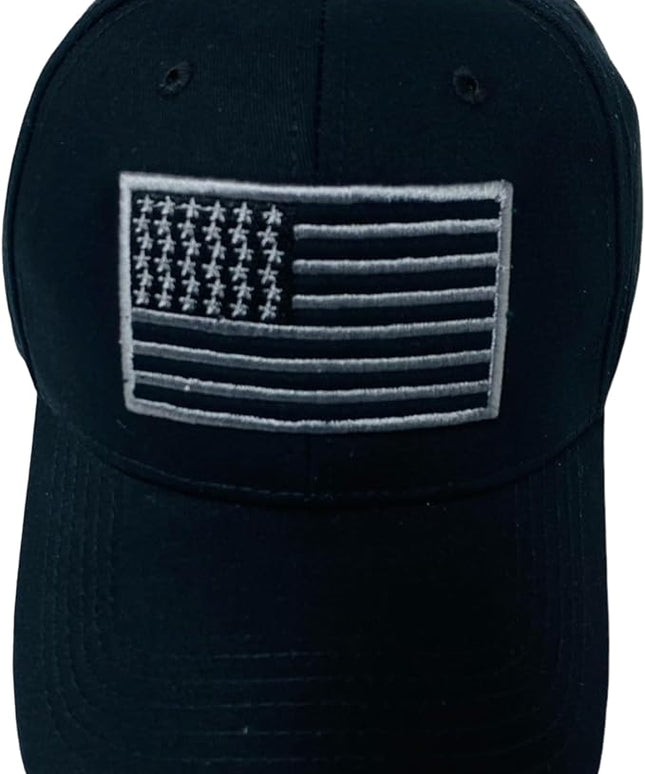Roytrense Embroidered American Flag Unisex Baseball Cap (100% Cotton)