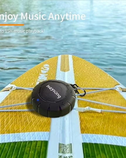 HEYSONG Waterproof Shower Speaker, Durable & Lightweight Portable with HD Sound, Stereo Pairing, Wireless Outdoor for Pool, Beach, Hiking, Kayaking, Gift for Men, Women