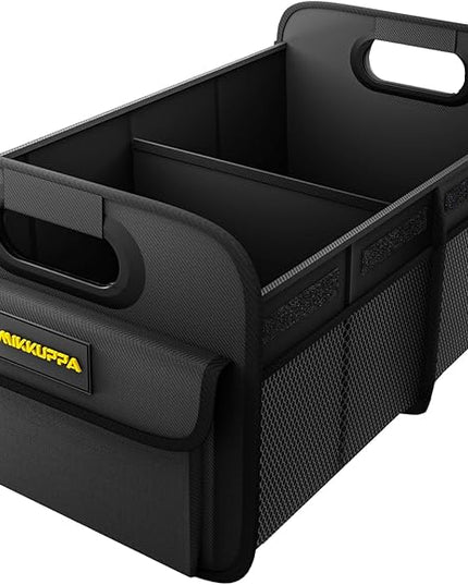 MIKKUPPA Car Trunk Organizer - 70L Collapsible Trunk Organizer for Groceries, Car Storage Organizers for SUV Auto Truck Van with Non Slip Bottom (Black)
