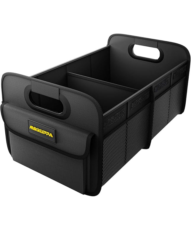 MIKKUPPA Car Trunk Organizer - 70L Collapsible Trunk Organizer for Groceries, Car Storage Organizers for SUV Auto Truck Van with Non Slip Bottom (Black)