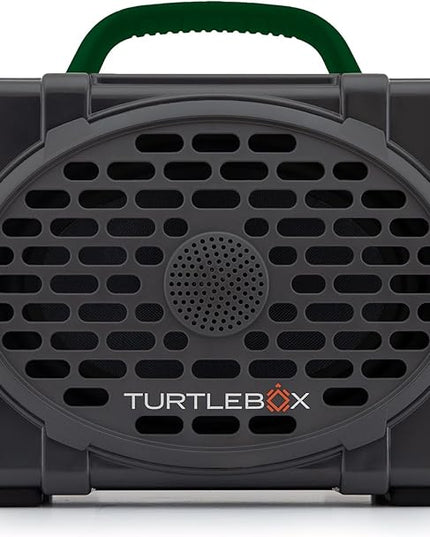 Turtlebox Original Gen 3: Portable Outdoor Bluetooth Speaker – Ultra-Loud (120dB), Waterproof (IP67), Rugged, Impact-Resistant, 3-Day Battery | Party Mode: Unlimited Pairing Stereo, Gray/Green