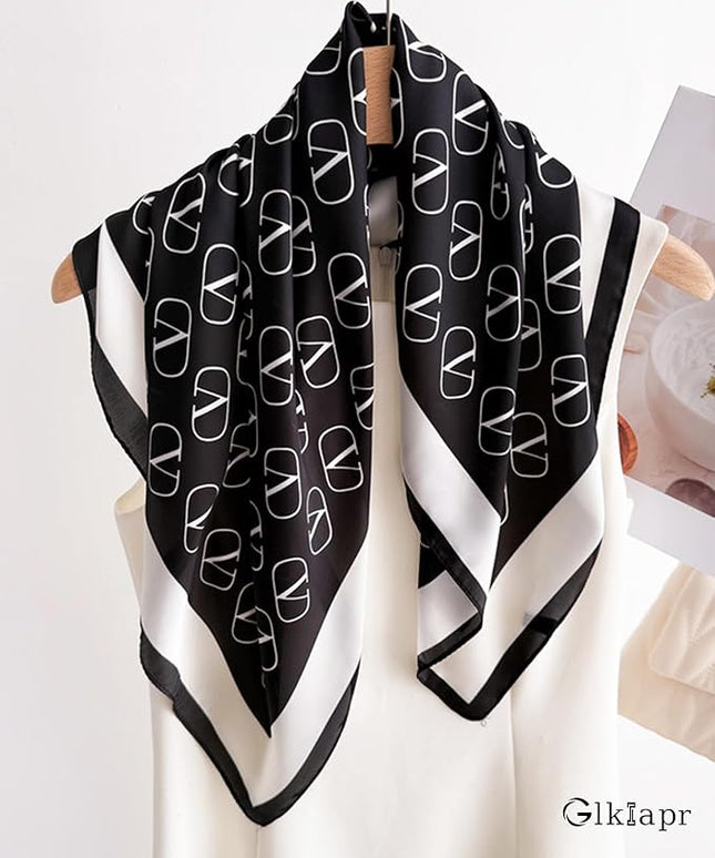 Satin Bandana Headscarf for Women Silky Hair Scarves for Fashion Lightweight