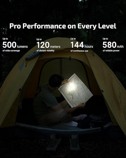 OLIGHT Oclip Pro EDC Flashlight Clip-on Light, Rechargeable 500 Lumens with Three Lighting Solutions Type-C Charging, Magnetic Flash Lights for Signaling, Cycling, Outdoor or Indoor Use(OD Green)