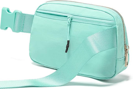 Gitus Belt Bag Fanny Pack Crossbody Bags with Initial Letter Patch Cute Stuff Birthday Gifts for Teenager Girls Trendy Preppy Stuff for Teen Girls Cool Stuff for Teens (Mint Green-X)