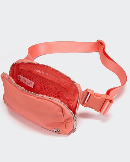 Pander Everywhere Belt Bag for Women, Fashion Waist Packs, Crossbody Bags, Everywhere Belt Bag with Adjustable Strap (Dark Salmon).