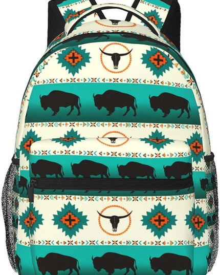 Native American Backpack for Men Women,Casual Travel Hiking Camping Backpacks Lightweight Bookbag