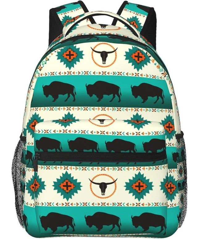 Native American Backpack for Men Women,Casual Travel Hiking Camping Backpacks Lightweight Bookbag