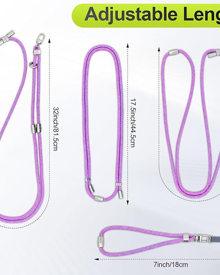 Phone Lanyard & Phone Wrist Strap, 3 in 1 Adjustable Anti Theft Phone Strap for Travel Hiking Cycling Climbing
