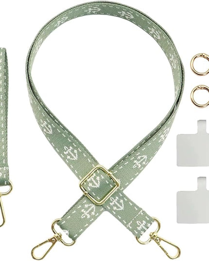 Adjustable 1" Width Phone Crossbody Lanyard and Wristlet Strap - Gift For The Lover In Your Life
