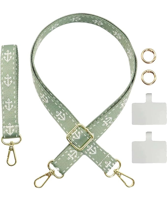 Adjustable 1" Width Phone Crossbody Lanyard and Wristlet Strap - Gift For The Lover In Your Life