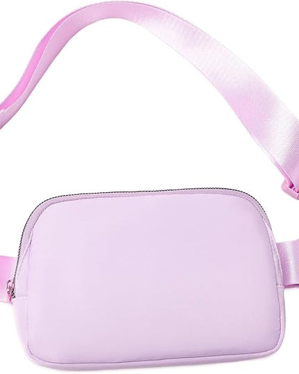 Belt Bag for Women, Cross Body Fanny Pack Fashion Waist Packs Everywhere Belt Bag with Adjustable Strap Gifts for Teen Girls Women Men (Lavender)