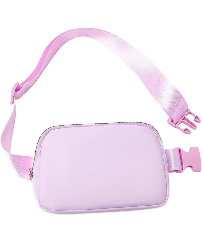 Belt Bag for Women, Cross Body Fanny Pack Fashion Waist Packs Everywhere Belt Bag with Adjustable Strap Gifts for Teen Girls Women Men (Lavender)