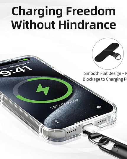 360° Rotatable Adjustable Phone Lanyard 3-Piece Set - Wrist/Neck/Crossbody Strap with Tether Tabs, Universal for Phones