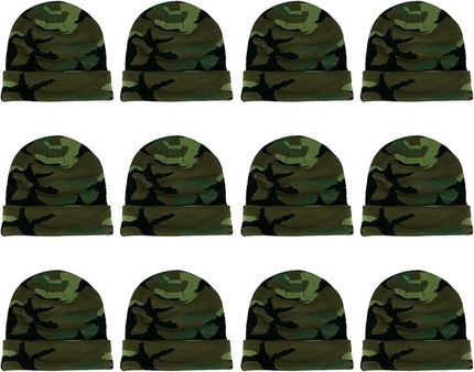 Gelante Unisex Beanie Cap Knitted Warm Solid Color and Multi-Color Multi-Packs