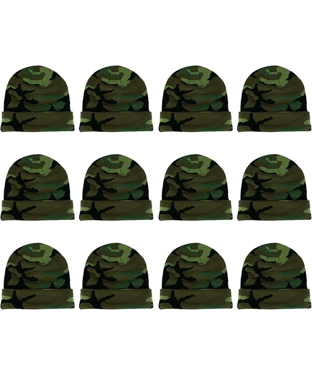 Gelante Unisex Beanie Cap Knitted Warm Solid Color and Multi-Color Multi-Packs