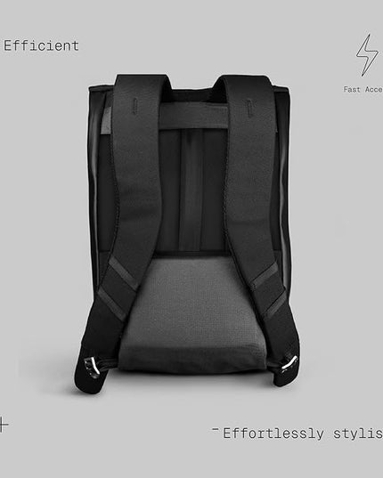 The Frenchie Co. - Super Light Ballistic Speed Backpack - Expandable Lightweight Carry-On - Anti-theft Magnetic Closure for Rapid Access - Self-adjusting Straps and Water-resistant Ballistic Nylon