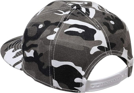 Classic Snapback Hat Cap Hip Hop Style Flat Bill Blank Solid Color Adjustable Size