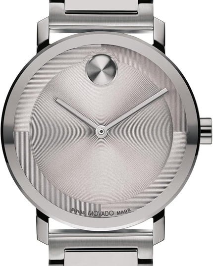 Movado Bold Evolution 2.0 Men's Watch - Swiss Quartz Movement, Stainless Steel Mesh Bracelet - 3 ATM Water Resistance - Luxury Fashion Timepiece for Him - 40mm