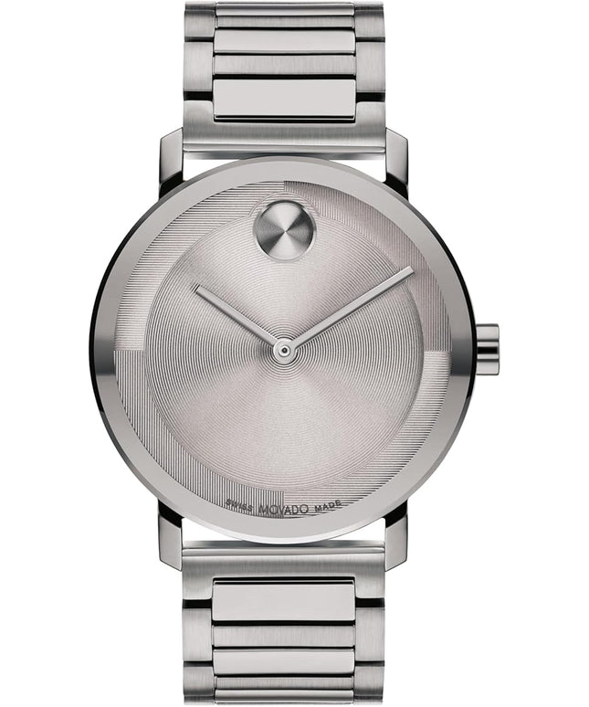 Movado Bold Evolution 2.0 Men's Watch - Swiss Quartz Movement, Stainless Steel Mesh Bracelet - 3 ATM Water Resistance - Luxury Fashion Timepiece for Him - 40mm