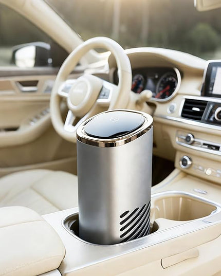 Waterless Car Diffuser for Essential Oils Small Portable Air Freshener, Mini Aroma 360 Scent Solid Fragrance Diffusers for Car Dormitory Studio Office