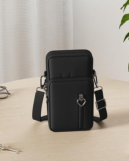 Small Crossbody Wallet Phone Bag Women Mini Crossbody Purse Cell Phone Shoulder Bag Mini Wallet Over Shoulder Strap