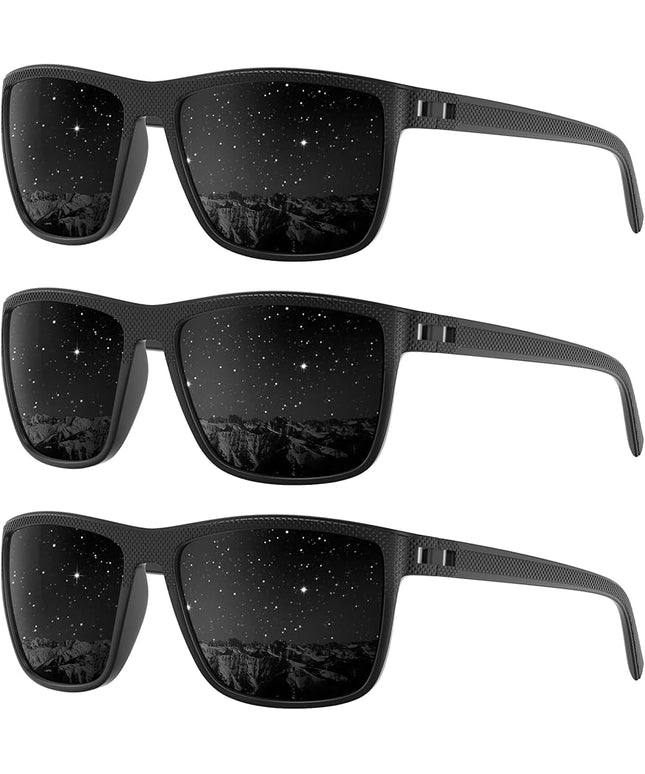 Polarized Sunglasses Men Women, Mens Sunglasses Lightweight UV Sun Glasses for Fishing Driving Golf