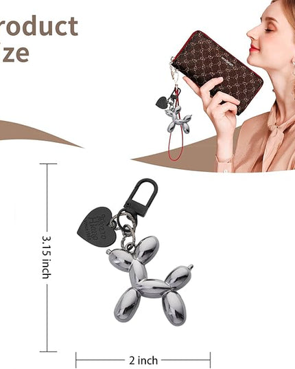 Balloon Dog Keychain Cute Bag Charm Handbag Purse Key Accessories