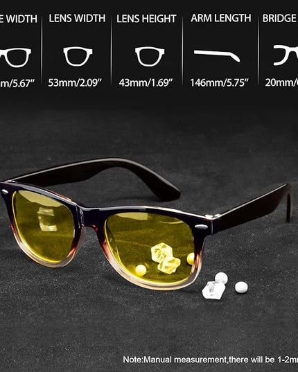 Joopin Square Sunglasses Polarized UV Protection Trendy Designer Sun Glasses Men Women