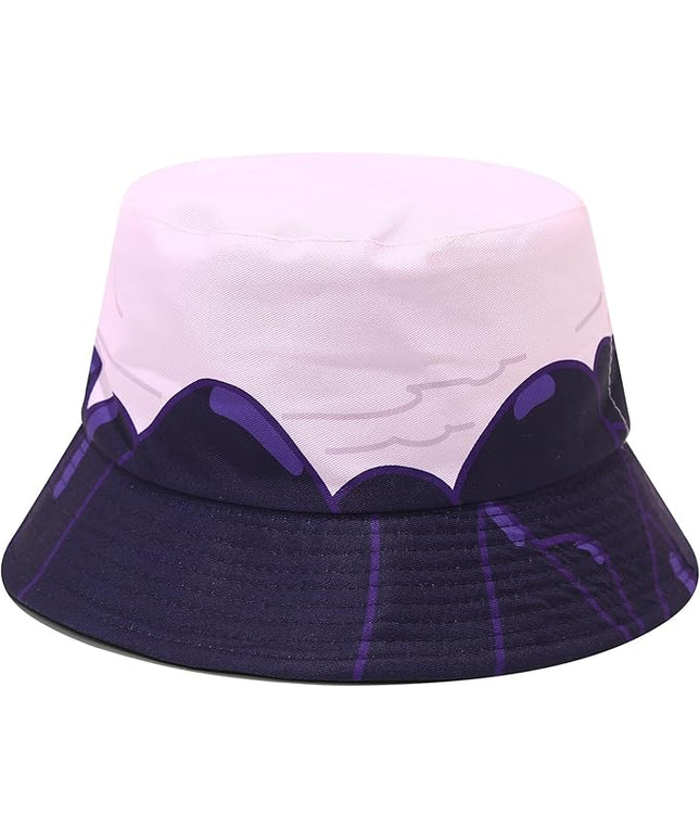 Mashiaoyi Unisex Print Double-Side-Wear Reversible Bucket Hat