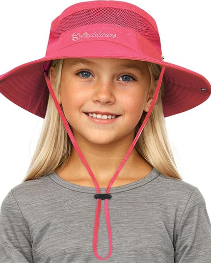 Century Star Outdoor Kids Sun Hat UPF 50+ Quick Dry Adjustable Bucket Hat Windproof Waterproof Beach Fishing Safari Hat